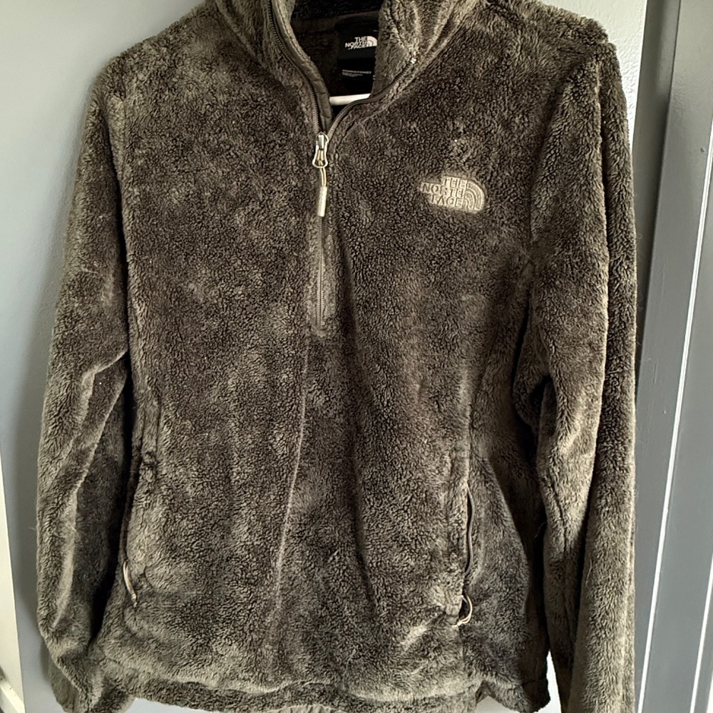 The North Face | Moss Green Osito 1/4 Zip Fleece Pullover Size Medium